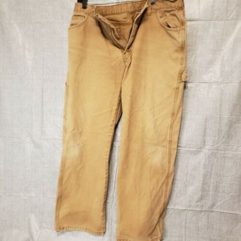 Dickies Genuine Canvas Work Dungaree Carpenter Pants Sz 36x30 distressed